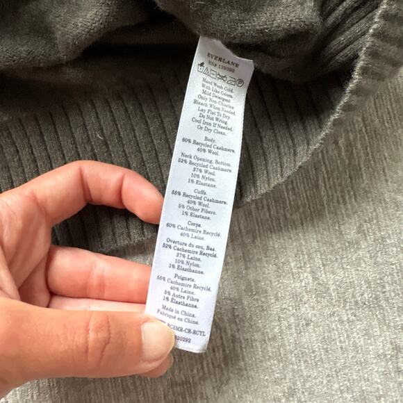 Everlane Green Cashmere Wool Sweater - Picture 3 of 3